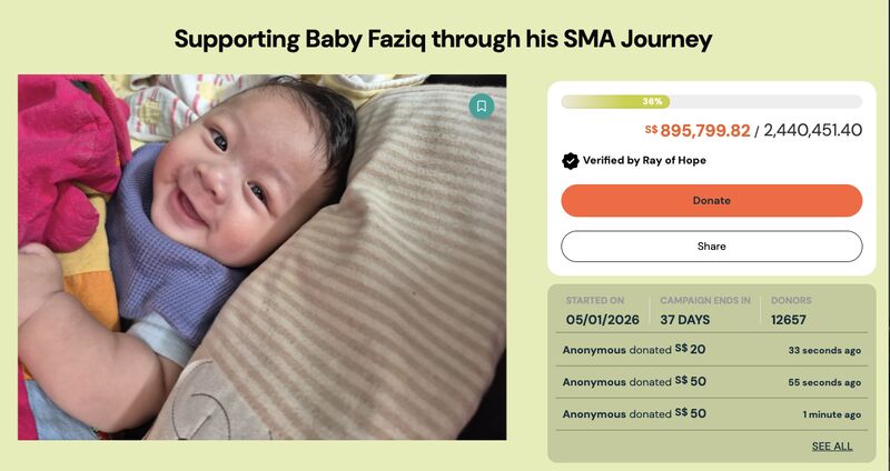 Baby Ginny and Baby Faziq SMA campaigns